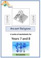 Ancient Religions worksheets - EB-GRL36