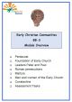 Early Christian Communities - B8-3