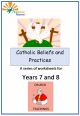 Catholic Beliefs and Practices worksheets - EB-CC28