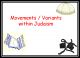 Movements within Judaism - DS160e