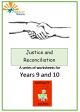 Justice and Reconciliation worksheets -EB-MJ219