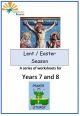 Lent Easter worksheets Years 7 and 8 - EB-PLS159