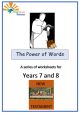 The Power of Words worksheets - EB-SJ204