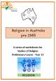 Religion in Australia Pre 1945 worksheets - EB-HSC231