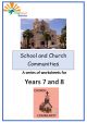 School and Church Communities worksheets - EB-CC13