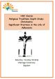 Significant Practices in the Life of Adherents Christianity- EB-HSC251